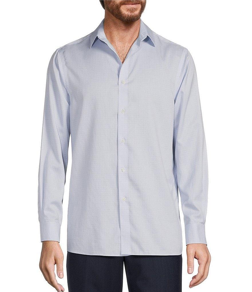 Hart Schaffner Marx State Street Essentials Mini Checked Spread Collar Sportshirt Product Image