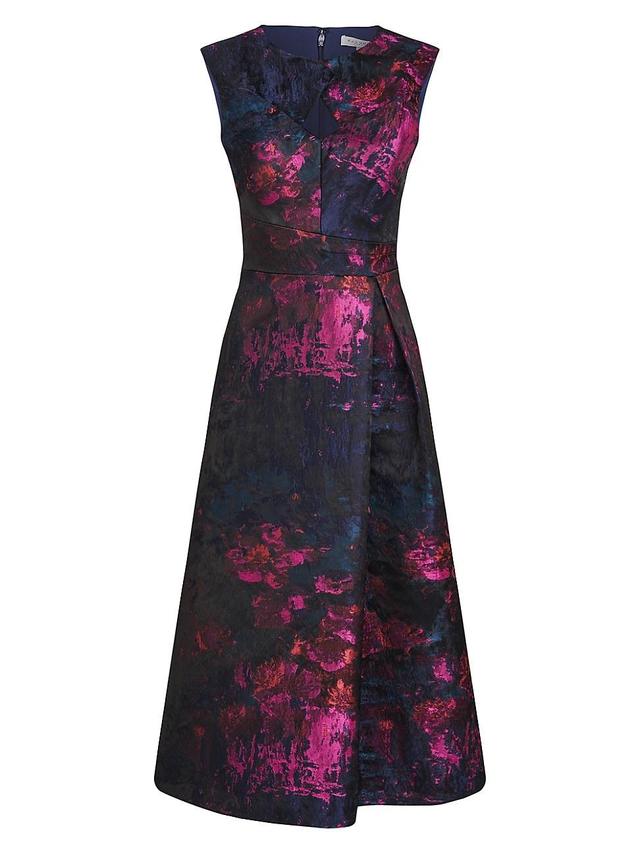 Womens Beckett Monet Jacquard Midi-Dress Product Image