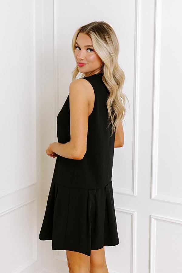 Sure And Steady Mini Dress In Black Product Image