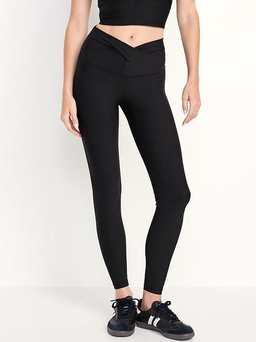 Extra High-Waisted PowerSoft Twist-Front Leggings Product Image