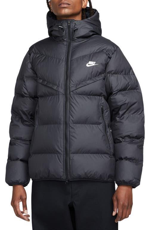 NIKE Storm-fit Windrunner Insulated Hooded Jacket In Black/black/sail Product Image