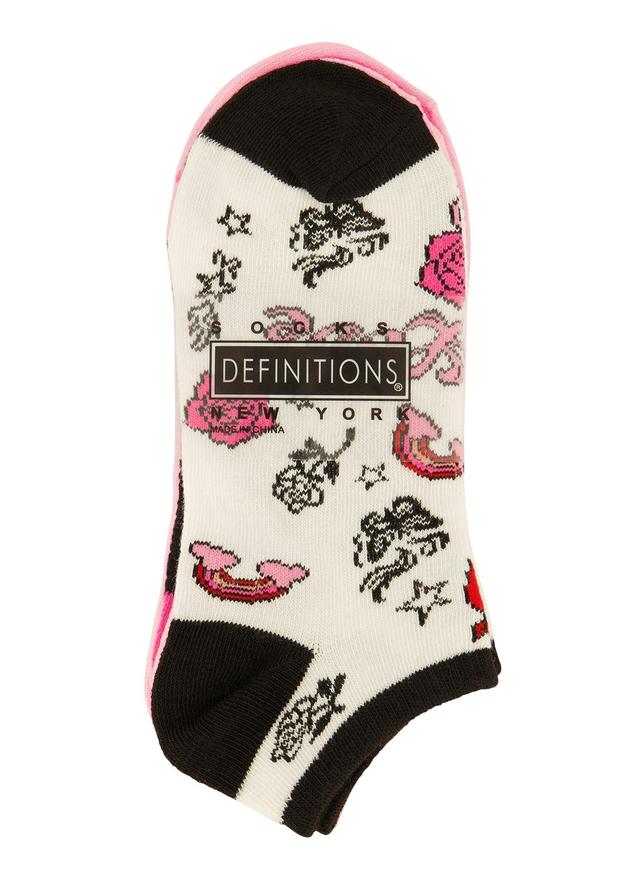 Love Patterned Socks 4 Pack Size 9-11 Female Product Image