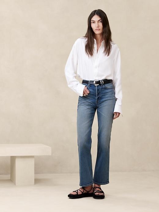 Ultra High-Rise Wide-Leg Crop Jean product image