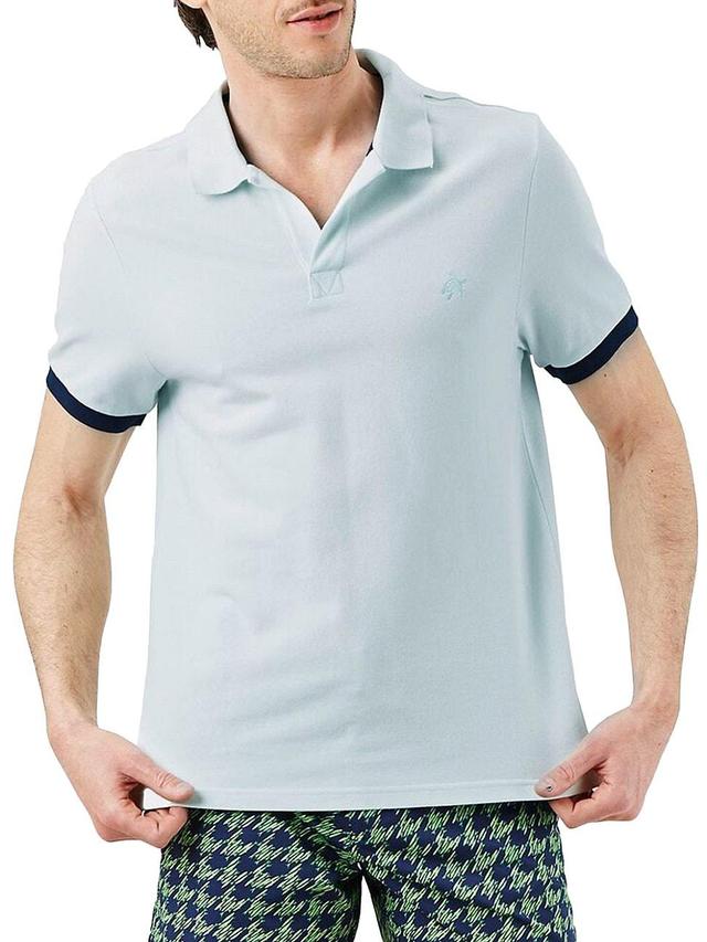 Mens Organic Cotton Piqu Polo Shirt Product Image