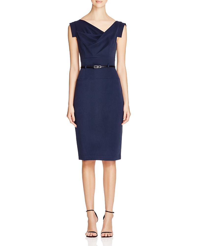 Womens Jackie Belted Sheath Dress Product Image