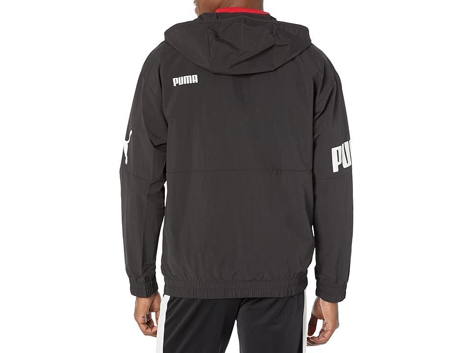 PUMA Power Hooded 1/2 Zip Windbreaker Men's Clothing Product Image