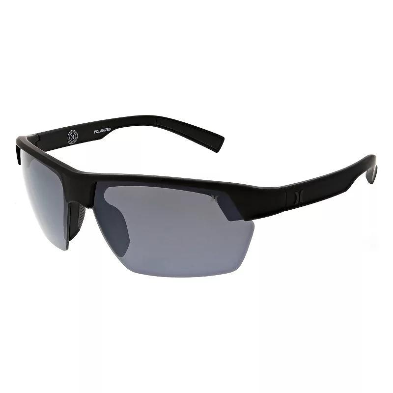 Mens Hurley Reef 70mm Semi-Rimless Polarized Sunglasses Product Image