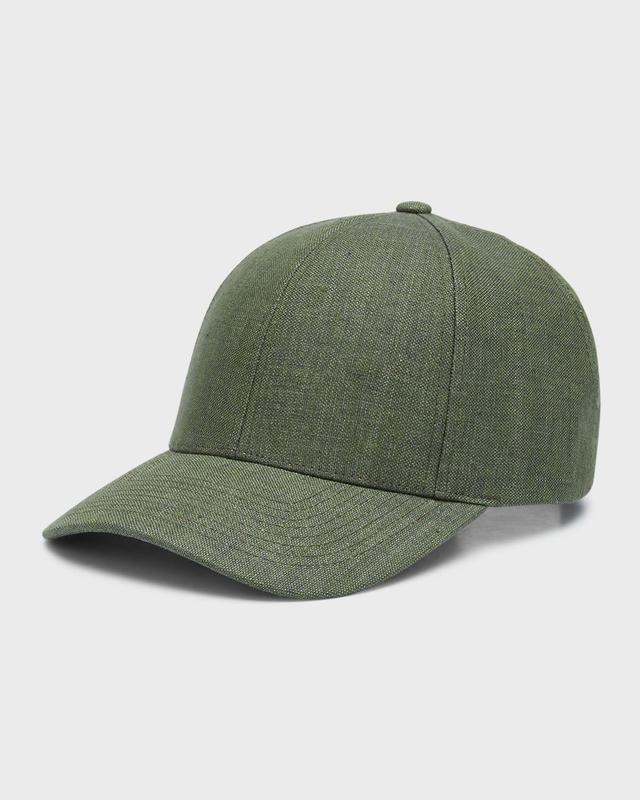 Mens 6-Panel Linen Baseball Hat Product Image