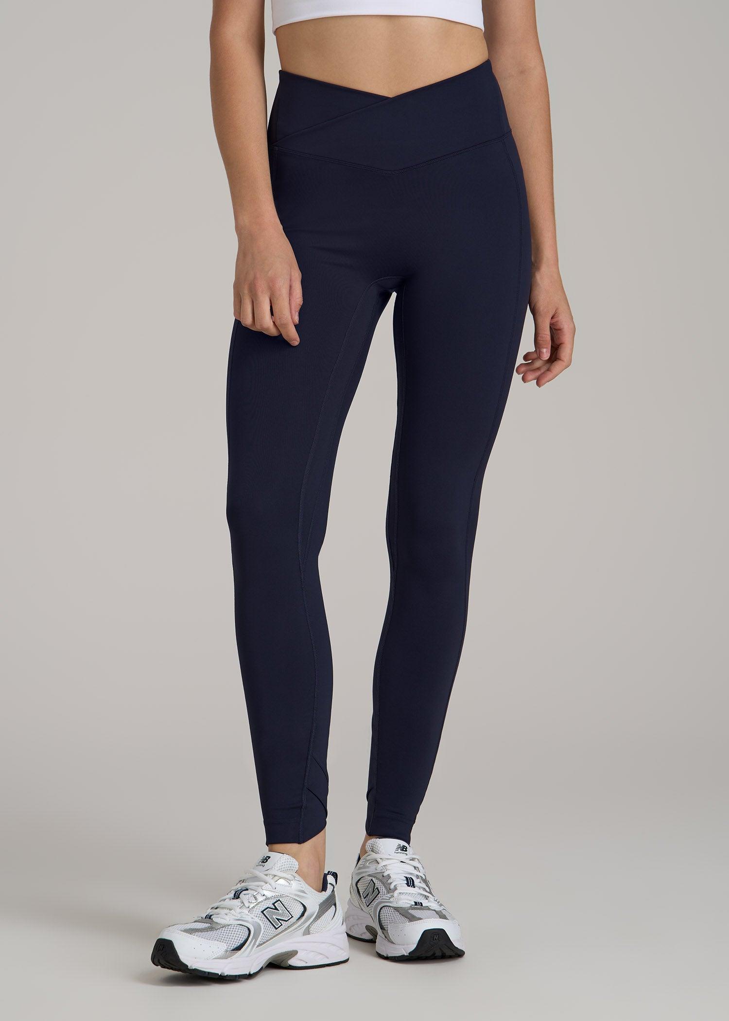 Balance Cross Over Leggings for Tall Women in Dark Navy Female Product Image