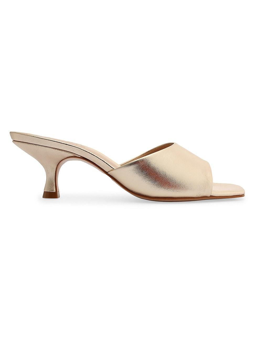 Dethalia Metallic Leather Sandal - 6.5 Platina Gold Metallic Leather Product Image