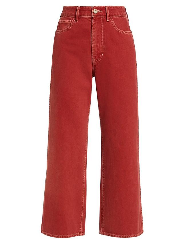 Womens Taylor Wide-Leg Crop Jeans Product Image