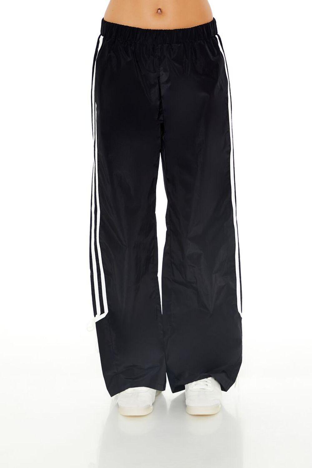 Mid-Rise Striped Bow Sweatpants | Forever 21 Product Image