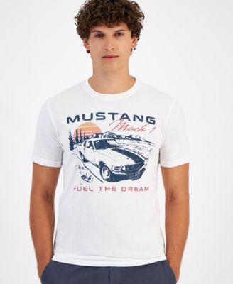 Sun + Stone Mens Short Sleeve Crewneck Mustang Graphic T-Shirt, Created for Macys Product Image