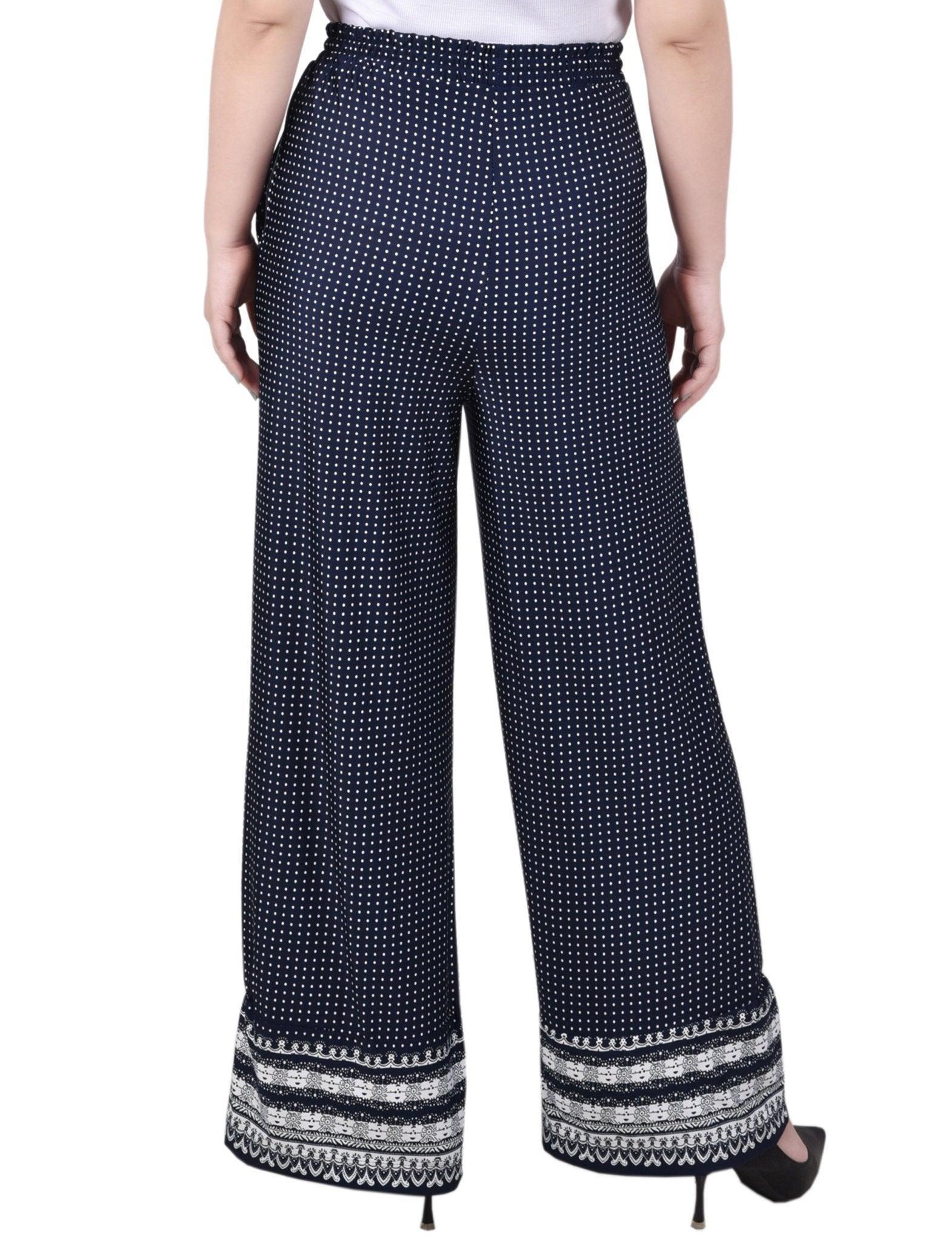 Wide Leg Pull On Pant - Petite Product Image