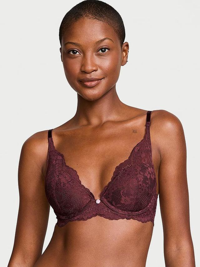 Lace Lightly Lined Plunge Bra Product Image