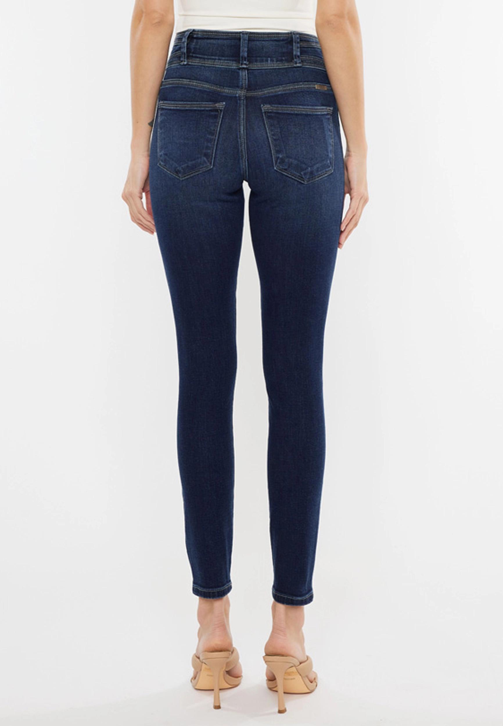 KanCan™ High Rise Double Button Skinny Jean Product Image