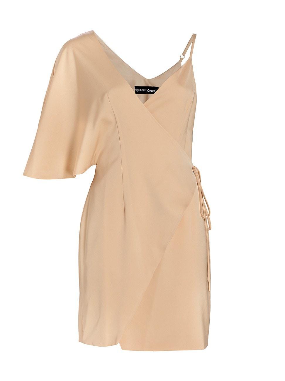 Kimberly Goldson Laurel Asymmetric Wrap Minidress Product Image