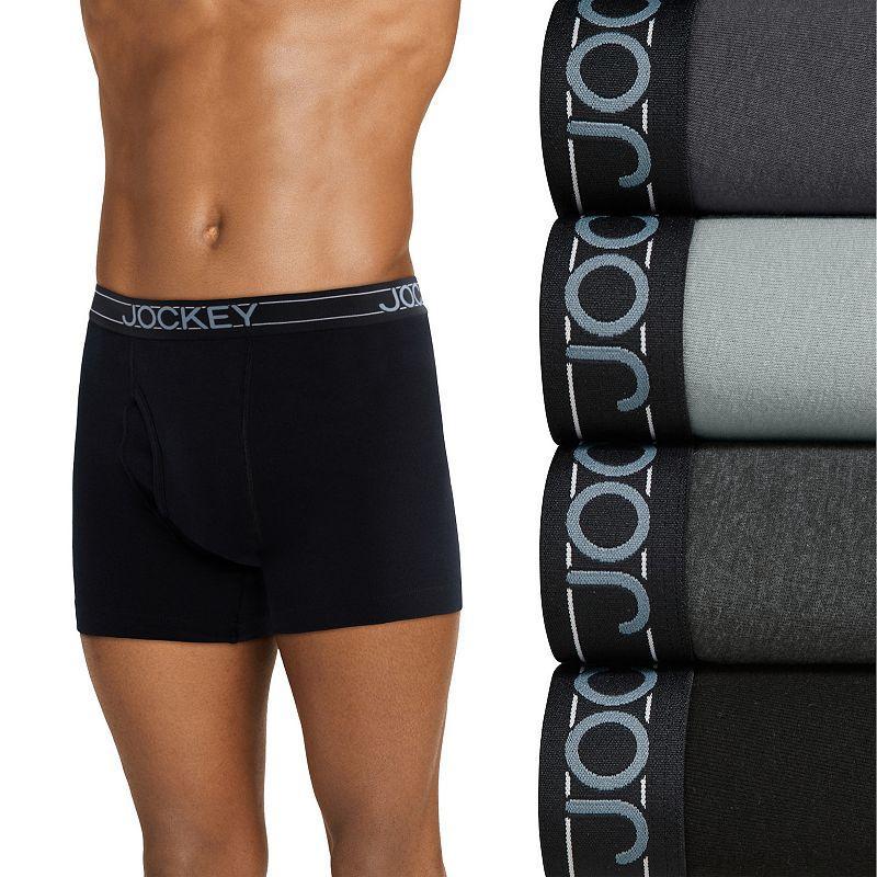 Mens Jockey 4-Pack Cotton Blend Boxer Brief Product Image