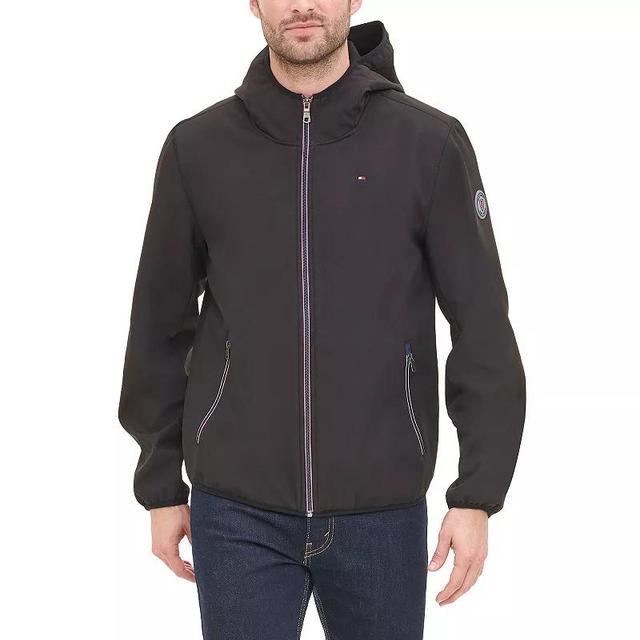 Tommy Hilfiger Mens Hooded Soft Shell Jacket Product Image