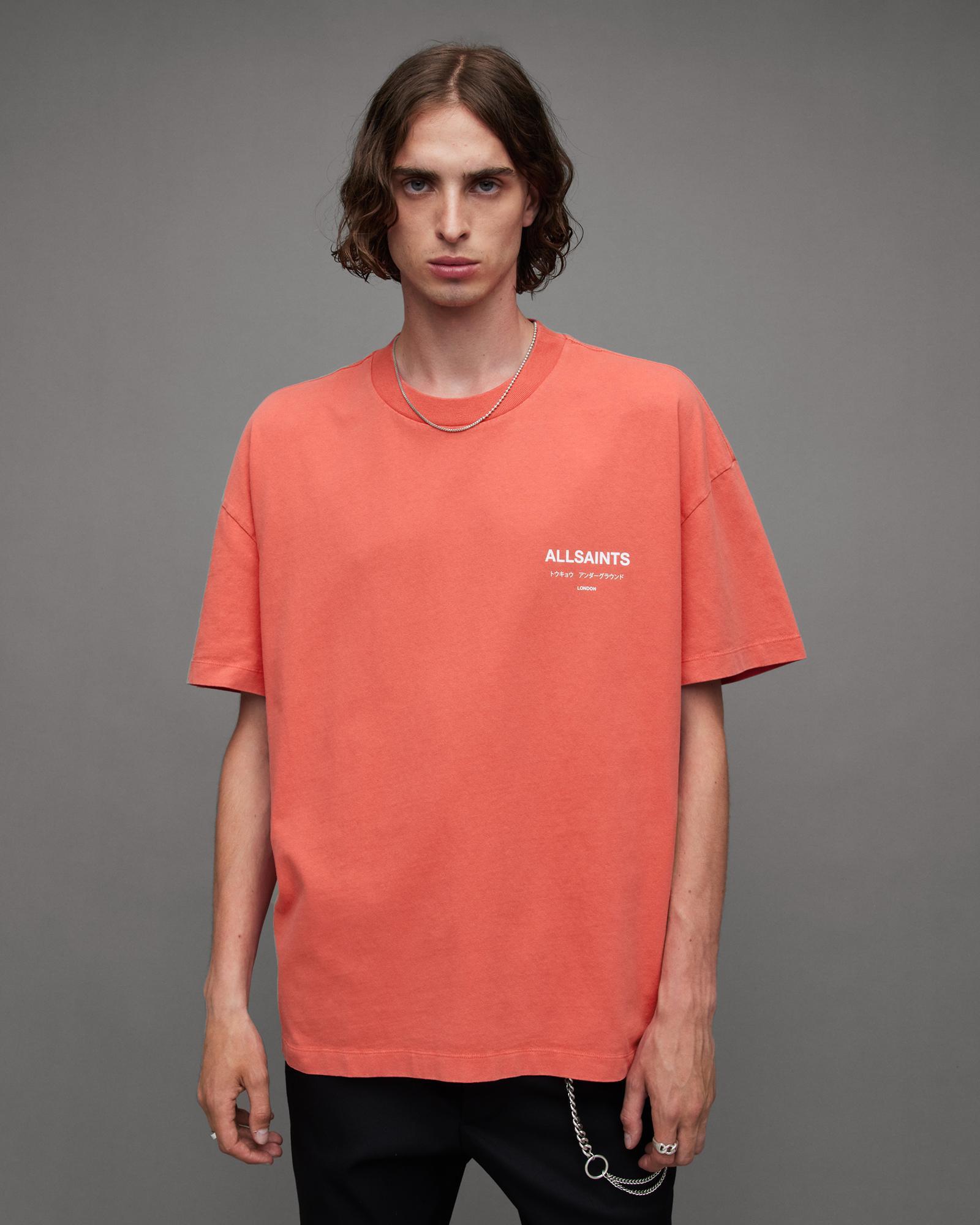 AllSaints Underground Oversized Crew Neck T-Shirt Product Image