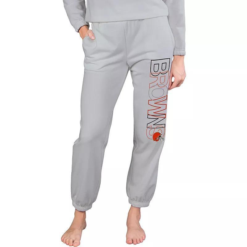 Womens Concepts Sport Gray Cleveland Browns Sunray French Terry Pants Product Image