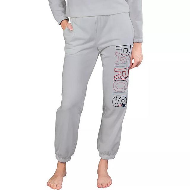 Womens Concepts Sport Gray New England Patriots Sunray French Terry Pants Product Image