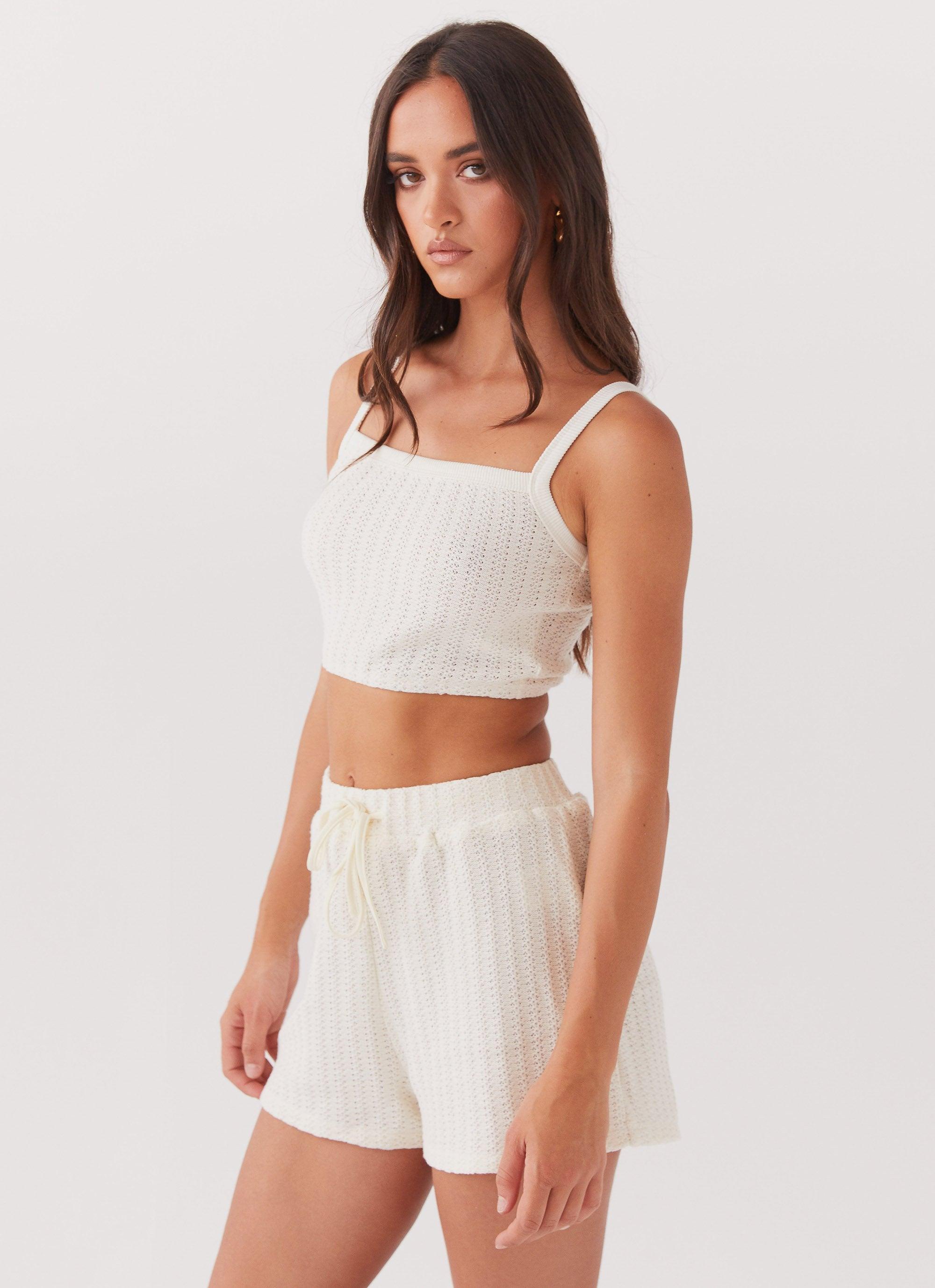 By The Bay Knit Top - Ivory Product Image