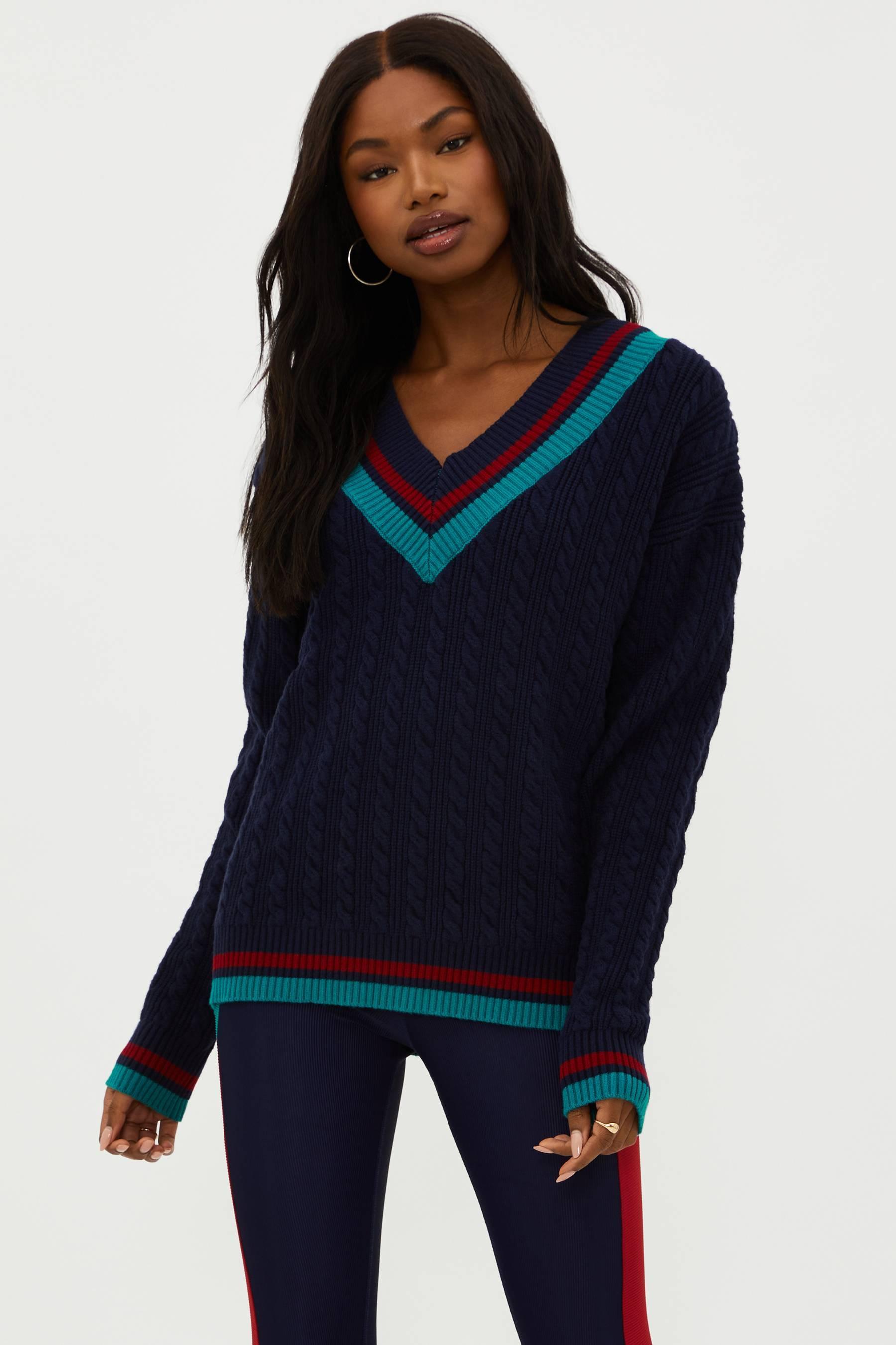 Montana Sweater Ultramarine Colorblock Product Image