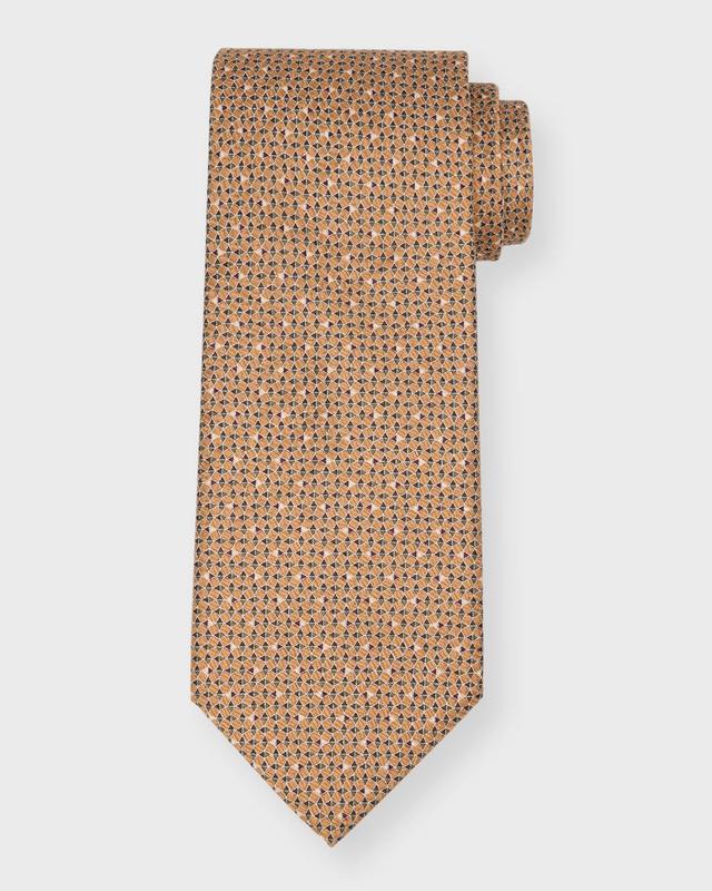 Mens Micro-Circles Silk Tie Product Image