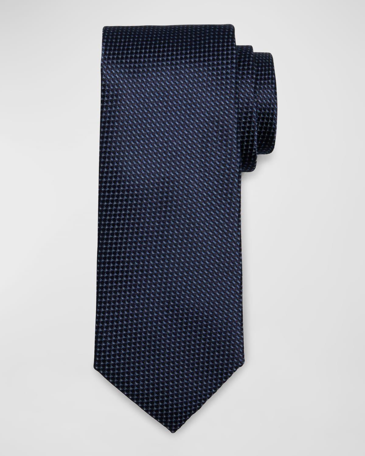 Mens Silk Micro-Jacquard Tie Product Image