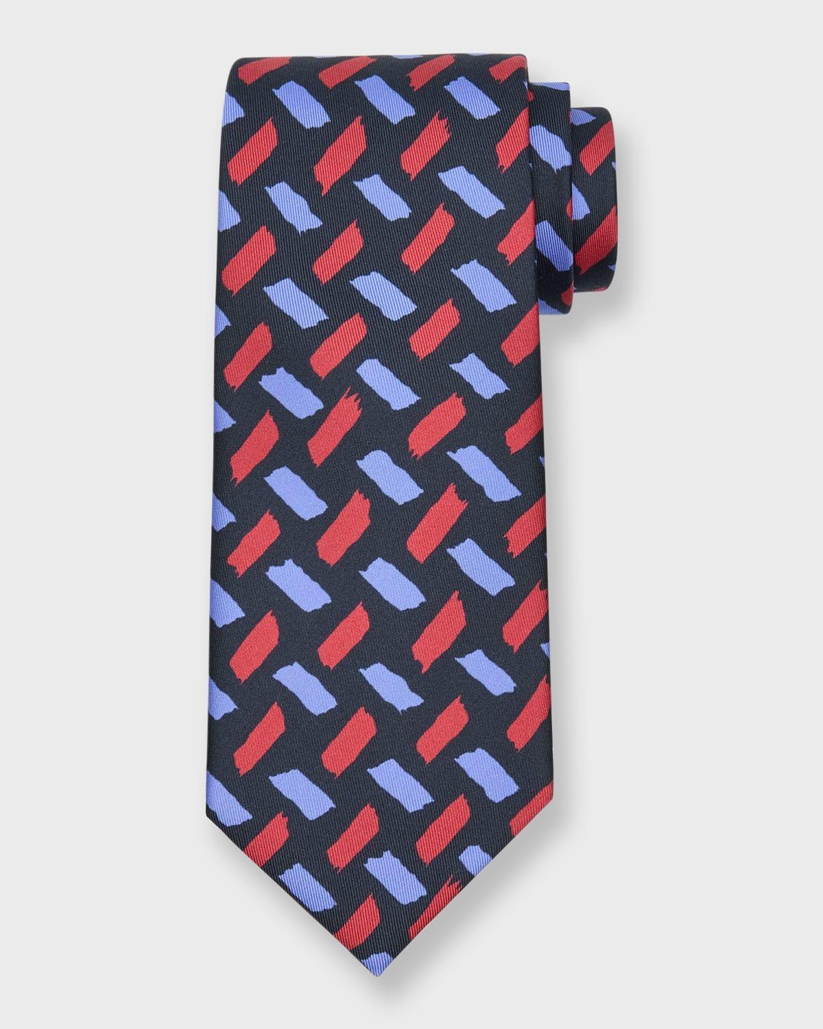 Mens Printed Silk Tie Product Image