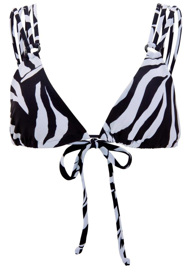 Strappy Triangle Bikini Top - Ocean Bliss Product Image