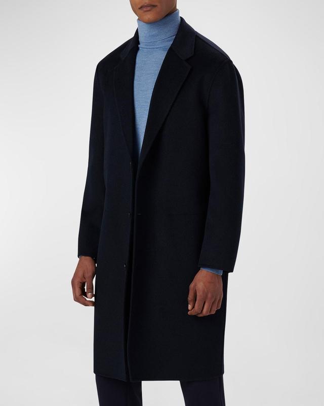 Bugatchi Tailor Fit Wool Blend Longline Coat Product Image