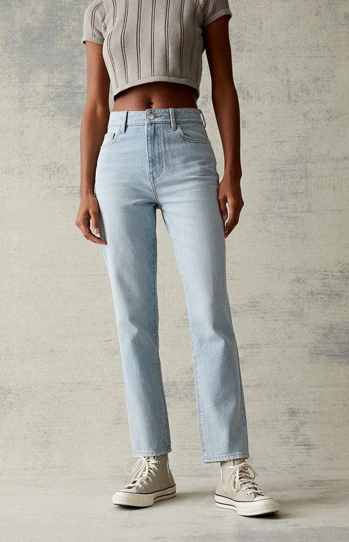 Women's Light Blue Mom Jeans product image