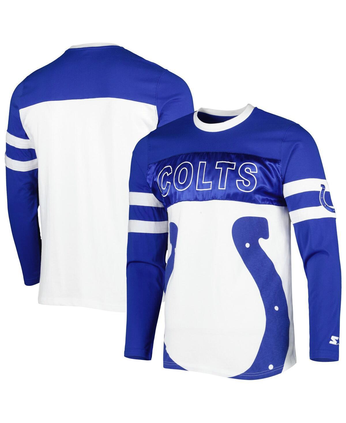 Mens Starter Royal Indianapolis Colts Halftime Long Sleeve T-shirt - Royal Product Image