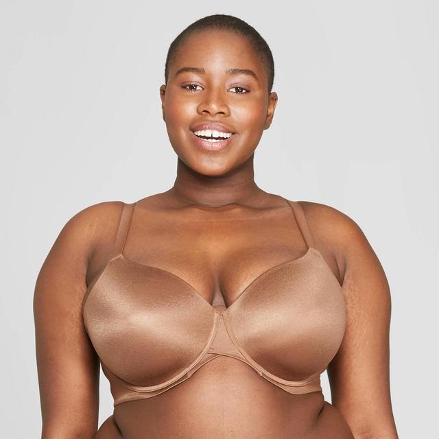 Womens Superstar Lightly Lined T-Shirt Bra - Auden Cocoa 42G Product Image