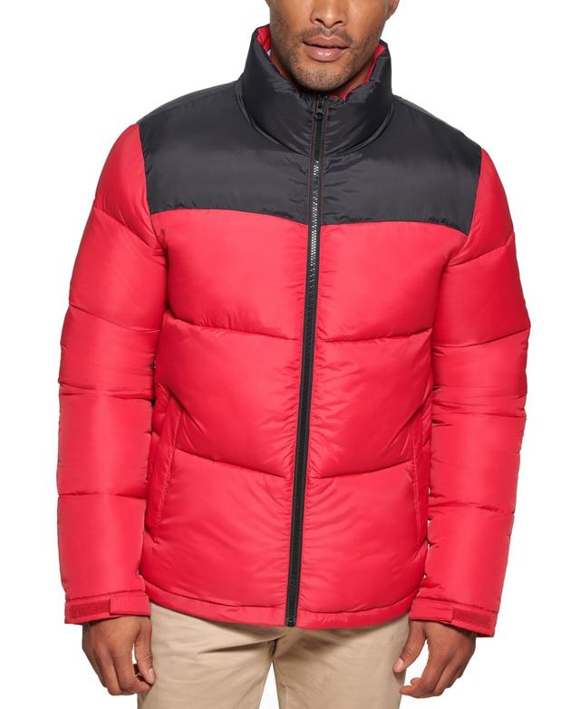 Club Room Mens Colorblocked Quilted Full-Zip Puffer Jacket, Created for Macys Product Image