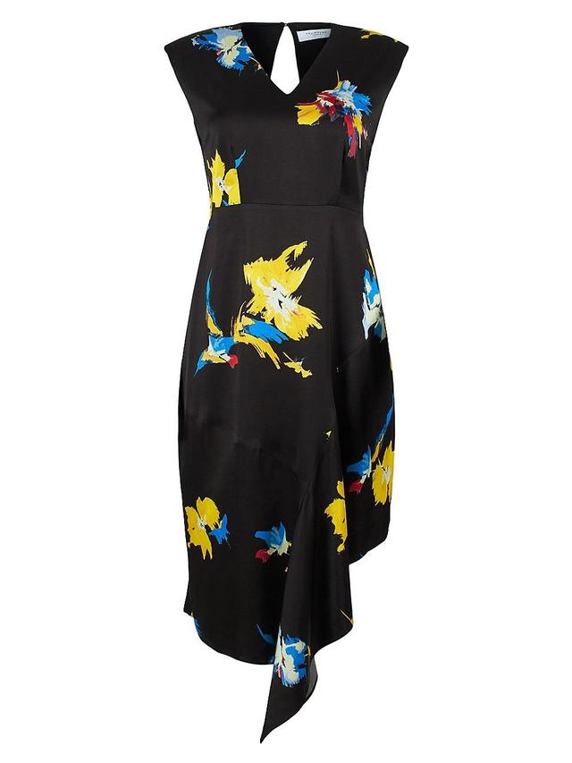 Womens Samantha Floral Midi-Dress Product Image