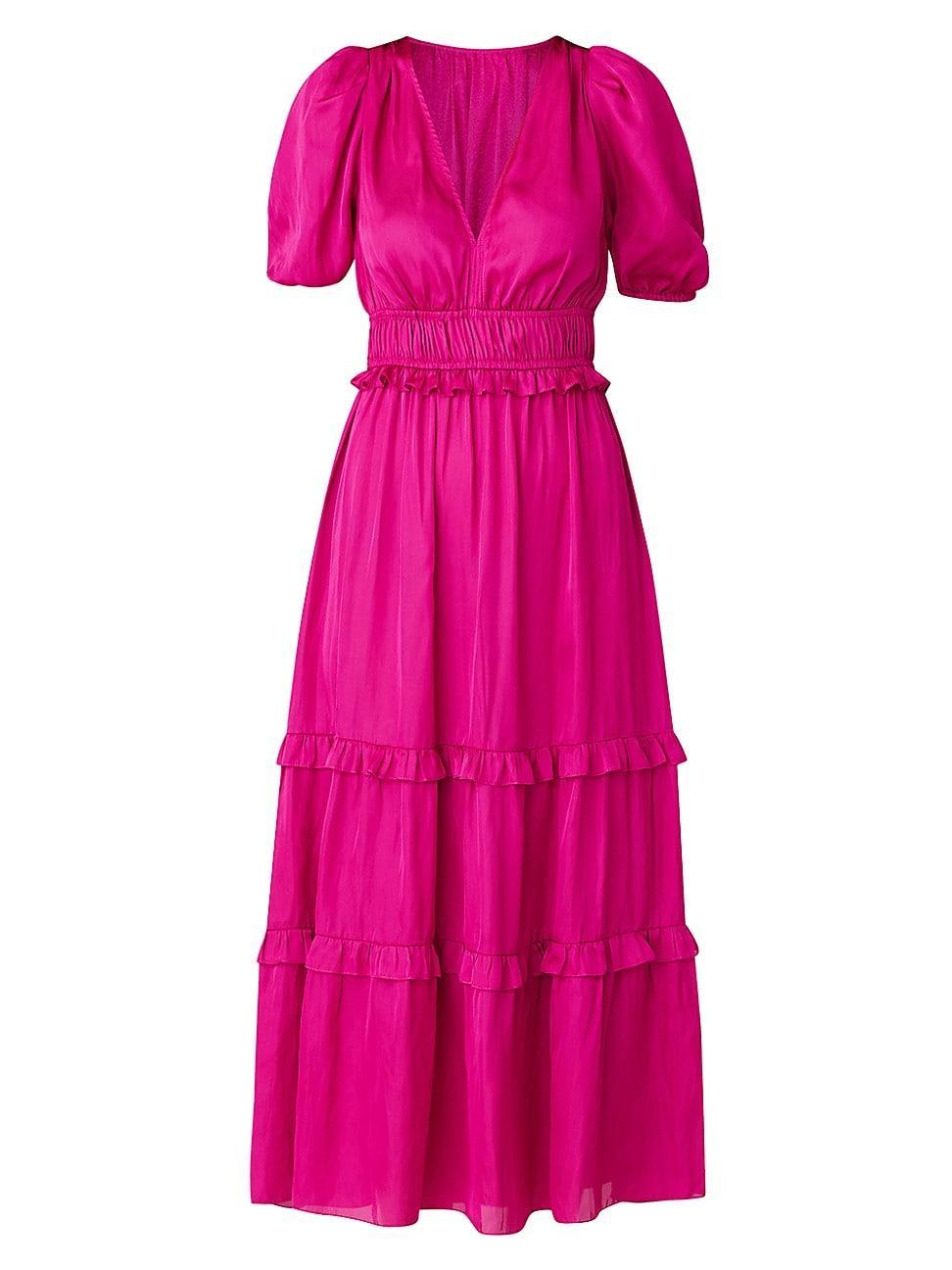 Womens Marcela Shirred Maxi-Dress Product Image