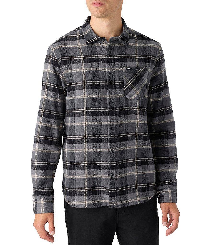 O'Neill Redmond Long Sleeve Yarn-Dyed Tonal Plaid Woven Shirt Product Image