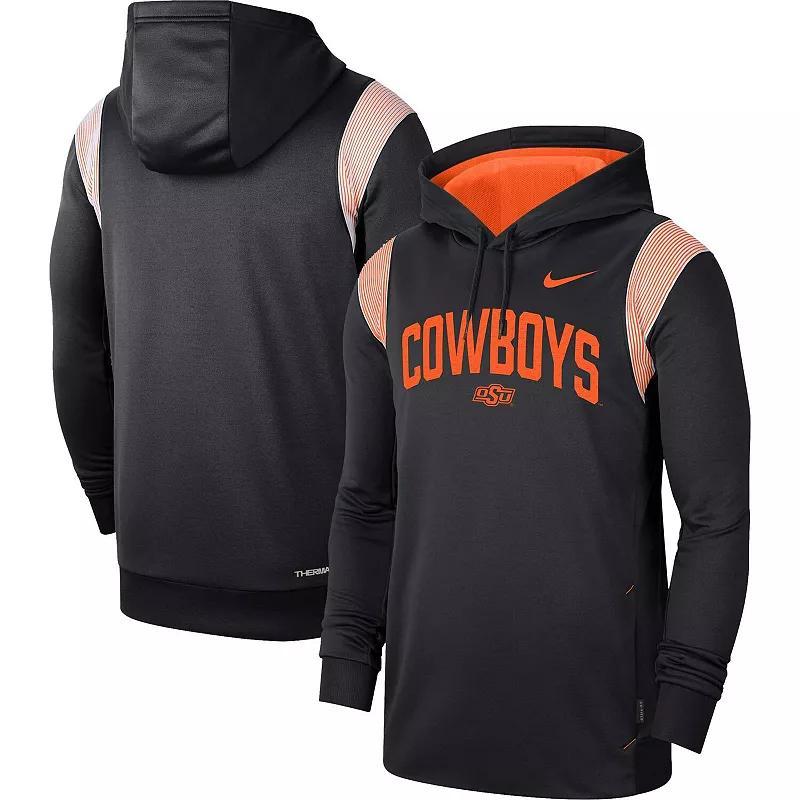 Mens Nike Black Oklahoma State Cowboys 2022 Game Day Sideline Performance Pullover Hoodie Product Image