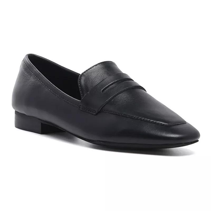 Rag & Co Nikola Womens Leather Penny Loafers Product Image