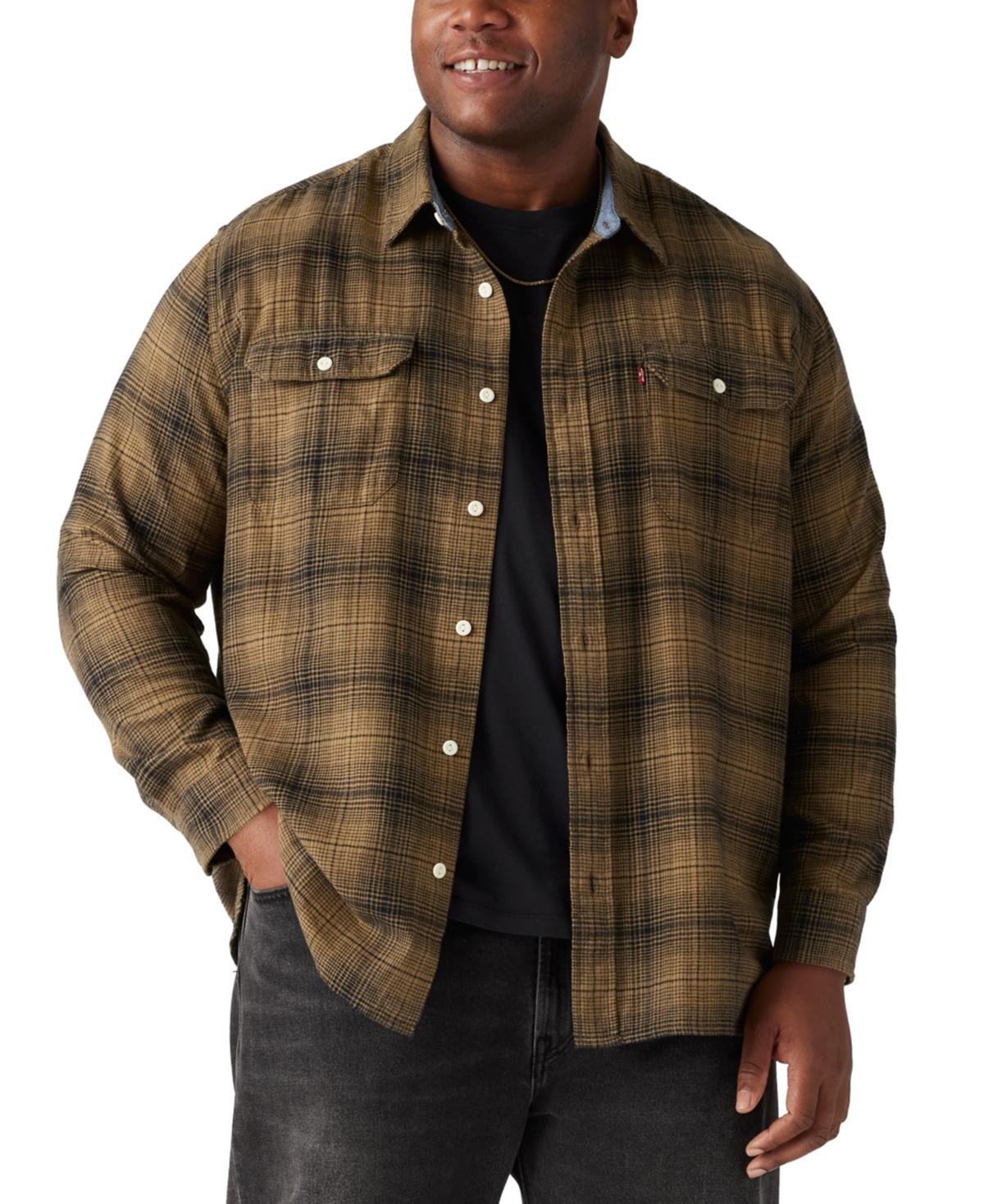 Levis Mens Tall Classic Plaid Worker Shirt Product Image