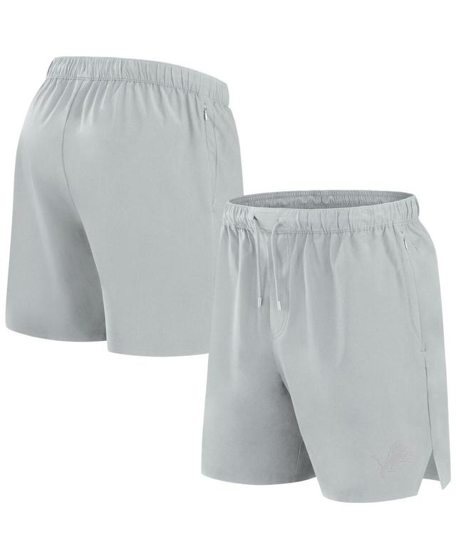 Mens Fanatics Signature Gray Detroit Lions Front Office Woven Shorts Product Image