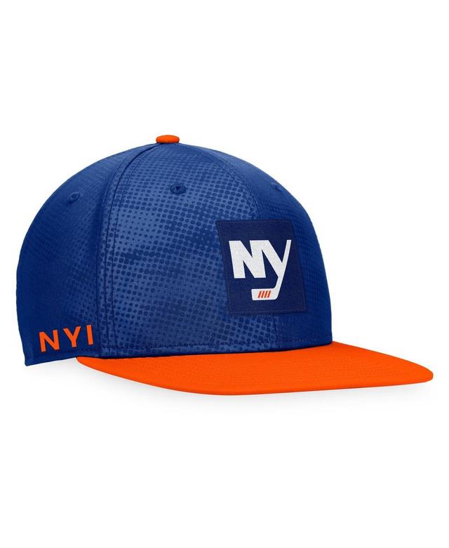 Mens Fanatics Royal, Orange New York Islanders Authentic Pro Alternate Logo Snapback Hat - Royal Product Image