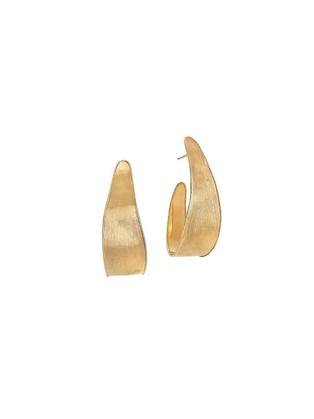 Womens Lunaria 18K Yellow Gold Small Hoop Earrings Product Image