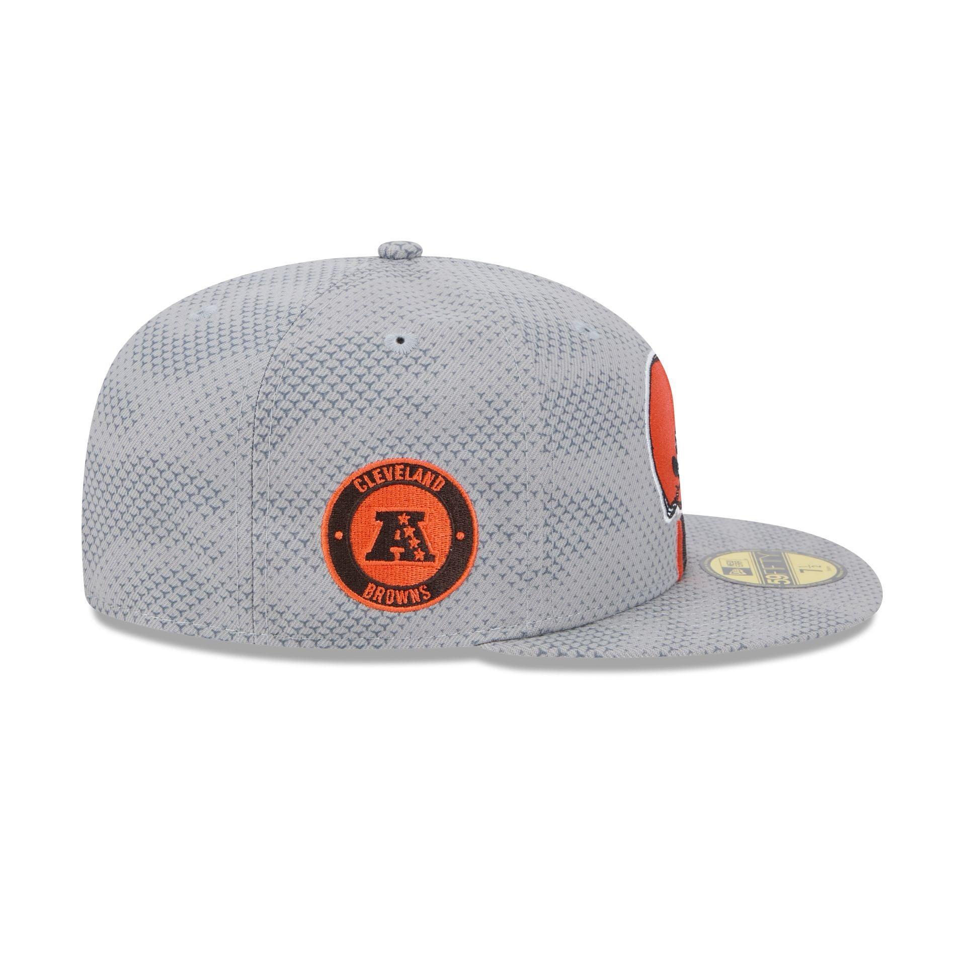 Cleveland Browns 2024 Sideline Gray 59FIFTY Fitted Hat Male Product Image