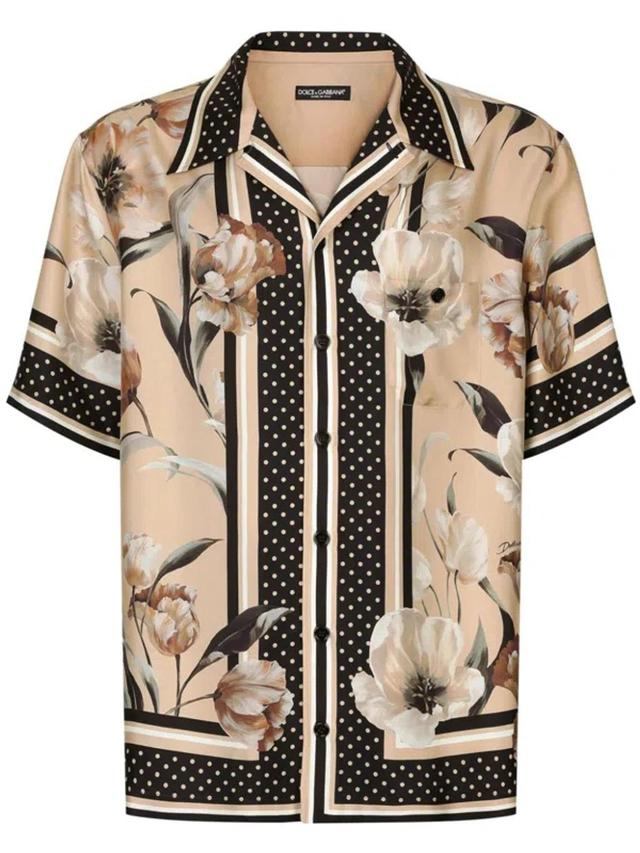 Printed Silk Shirt In Multicolor Product Image