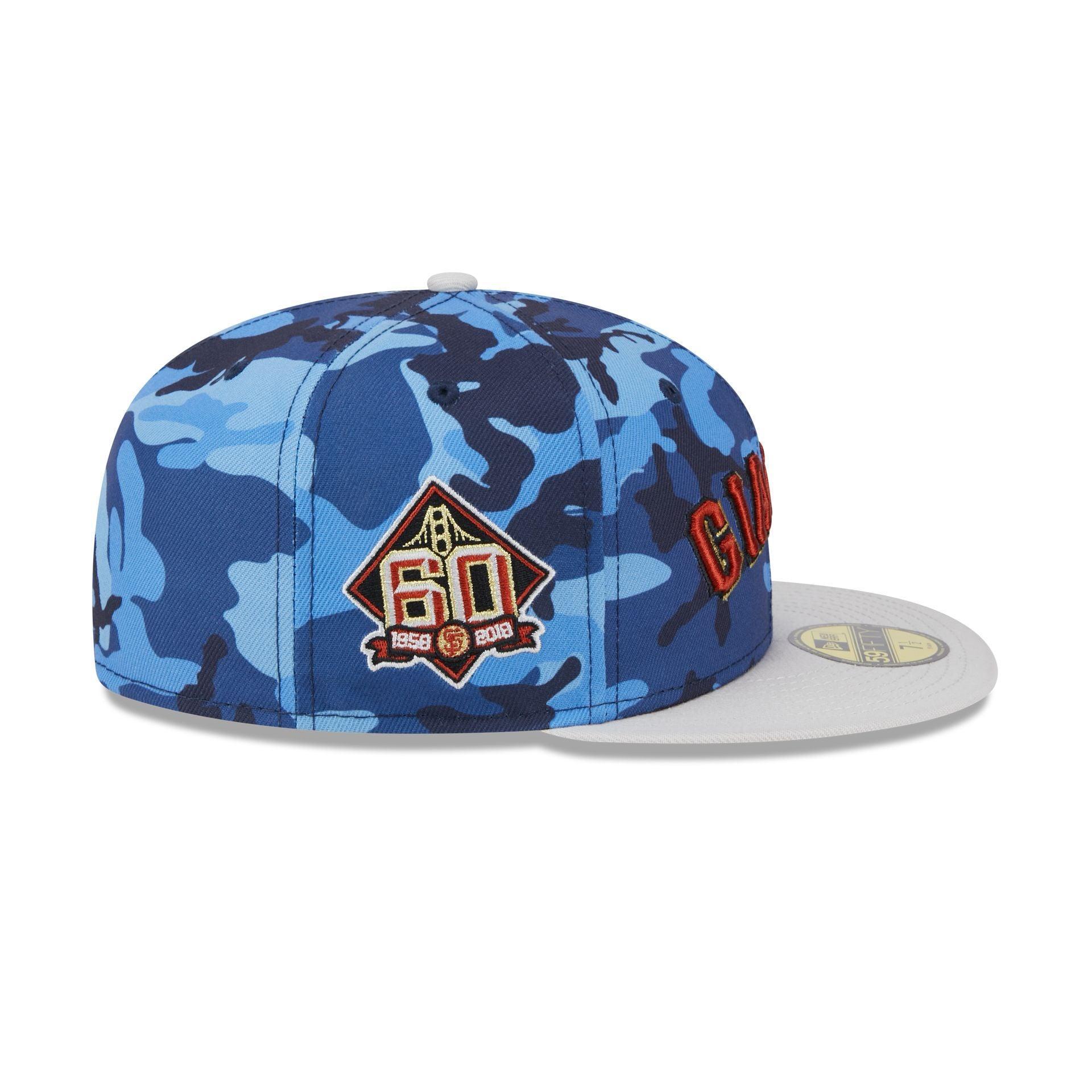 San Francisco Giants Blue Camo 59FIFTY Fitted Hat Male Product Image