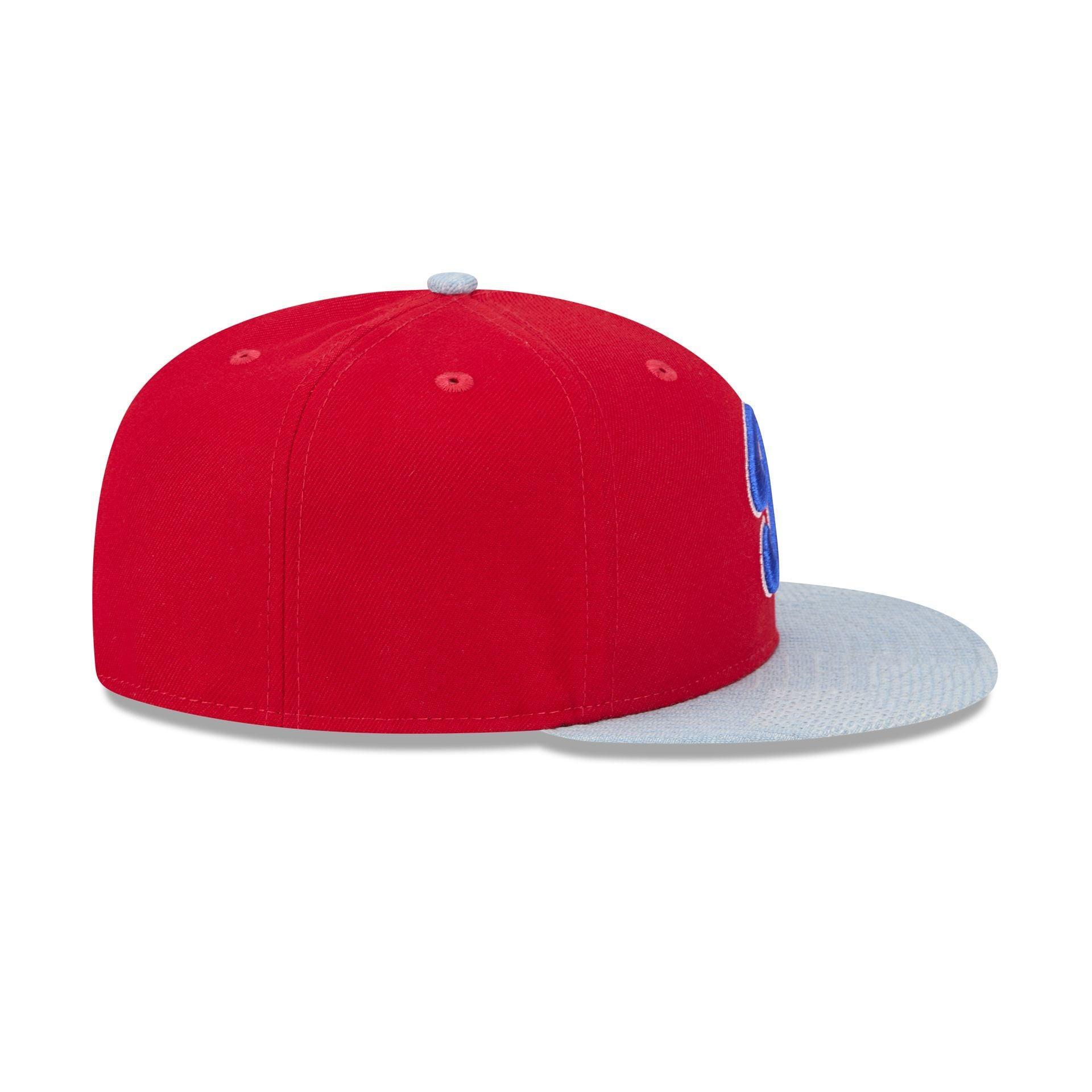 Philadelphia Phillies Throwback Pinstripe 59FIFTY Fitted Hat Male Product Image